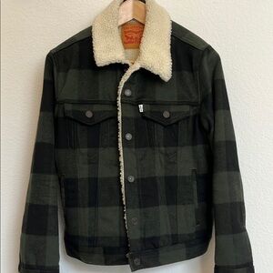 Levi's Green and Black Lightweight Shirt Jacket